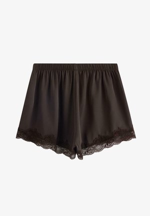 Lindex, LINDEX PYJAMA SHORTS IN SATIN LINDEX - Nattøj bukser - dark dusty brown