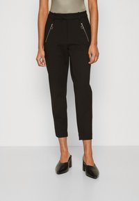 Vero Moda Petite VMEMMA SLIM - Trousers - black