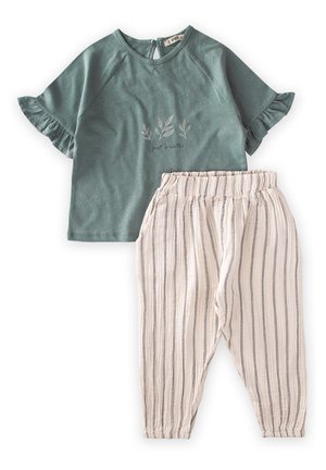 SET - Kelnės - metallic green