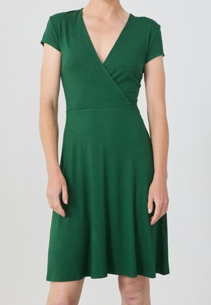 Žerzejové šaty - dark green