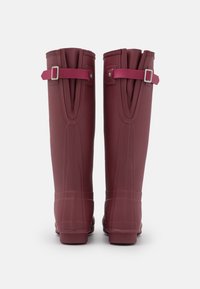 Hunter ORIGINAL WOMENS ORIGINAL TALL BACK ADJUSTABLE BOOT - Galochas - bernstroff burgund/hayes burgund
