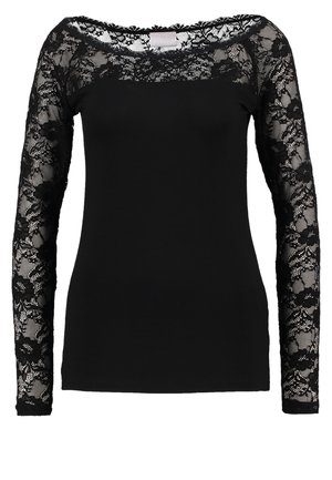 Kaffe Langarmshirt - black deep