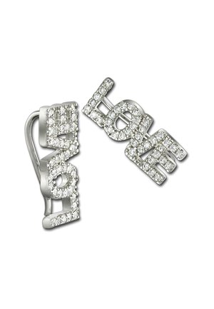 Boucles d'oreilles - silberfarben weiß