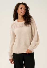 Cream - BEVA  - Jumper - oat melange Thumbnail Image 1