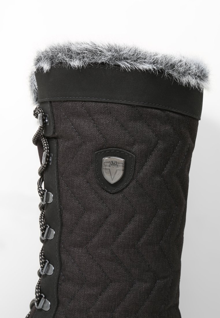 CMP NIETOS - Botas para la nieve - nero melange/negro - Zalando.es
