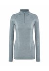 Wool-Tech High Zip Neck cold to very cold temperatures - Undershirt - grey heather