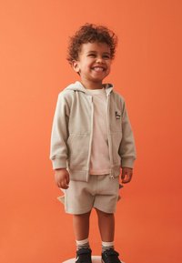 Next DINO SPIKE ZIP SET  - REGULAR FIT - Mikina na zip - ecru white
