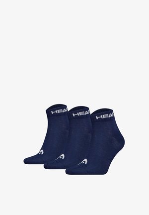 Head UNISEX QUARTER 3ER PACK - ALL LOGO EINFARBIG - Sportsocken - blau