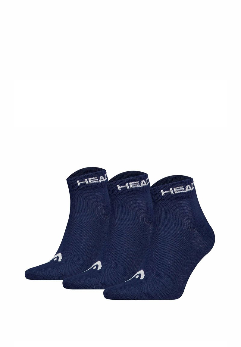 Head UNISEX QUARTER 3ER PACK - ALL LOGO EINFARBIG - Sportsokken - blau
