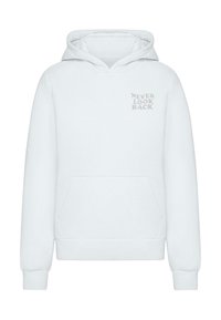 NEVER LOOK BACK FLUFFY  - Jersey con capucha - white