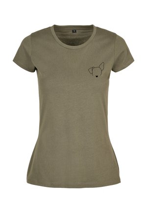 Urban Classics, DOG BASIC TEE - T-shirt print - olive