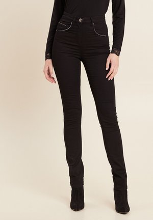 Breal MIT HOHER TAILLE - Trousers - noir