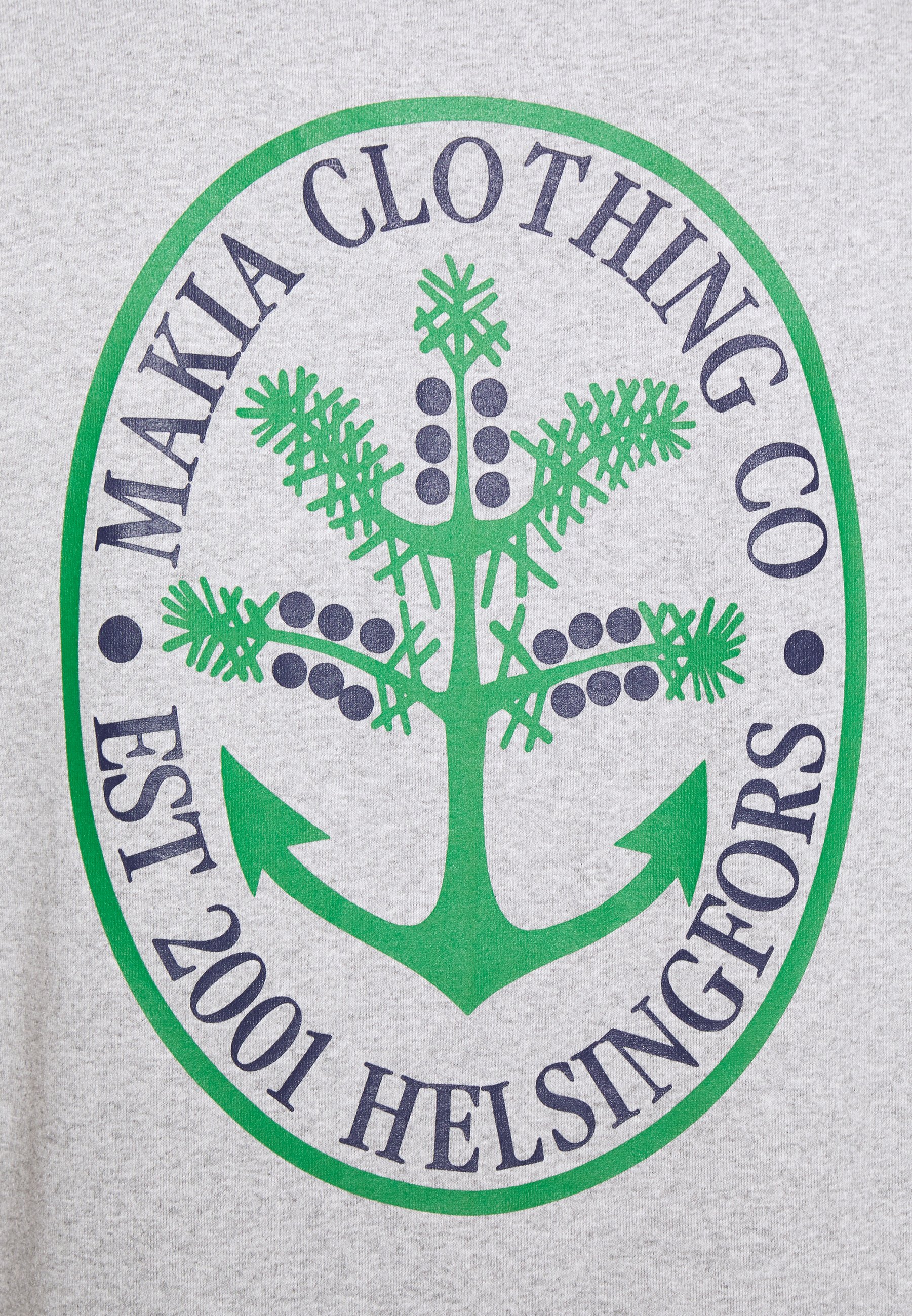 Makia NOKKA T shirts med print light greylysgrå Makia BOUQUET JACKET Lett jakke green Zalando.no