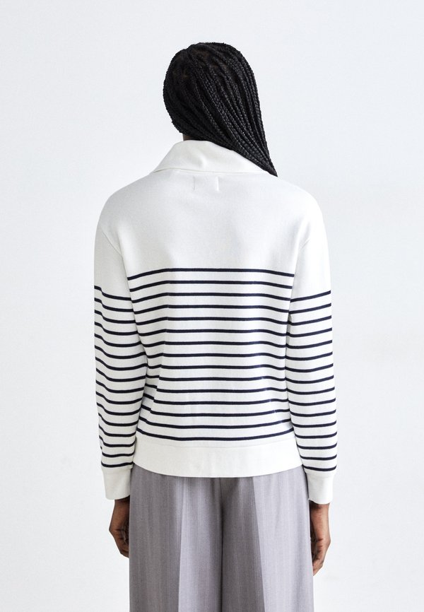 BRETON RIB HALF ZIP - Jumper - eggshell3