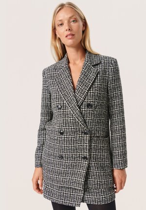 SADIA NADIA - Manteau court - black white checks