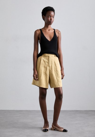 Stuart Weitzman SLEEK SLINGBACK - Slingback ballerina´s - fawn/black