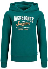 Jack & Jones Junior - JJELOGO HOOD - Kapuzenpullover - storm Thumbnail-Bild 1