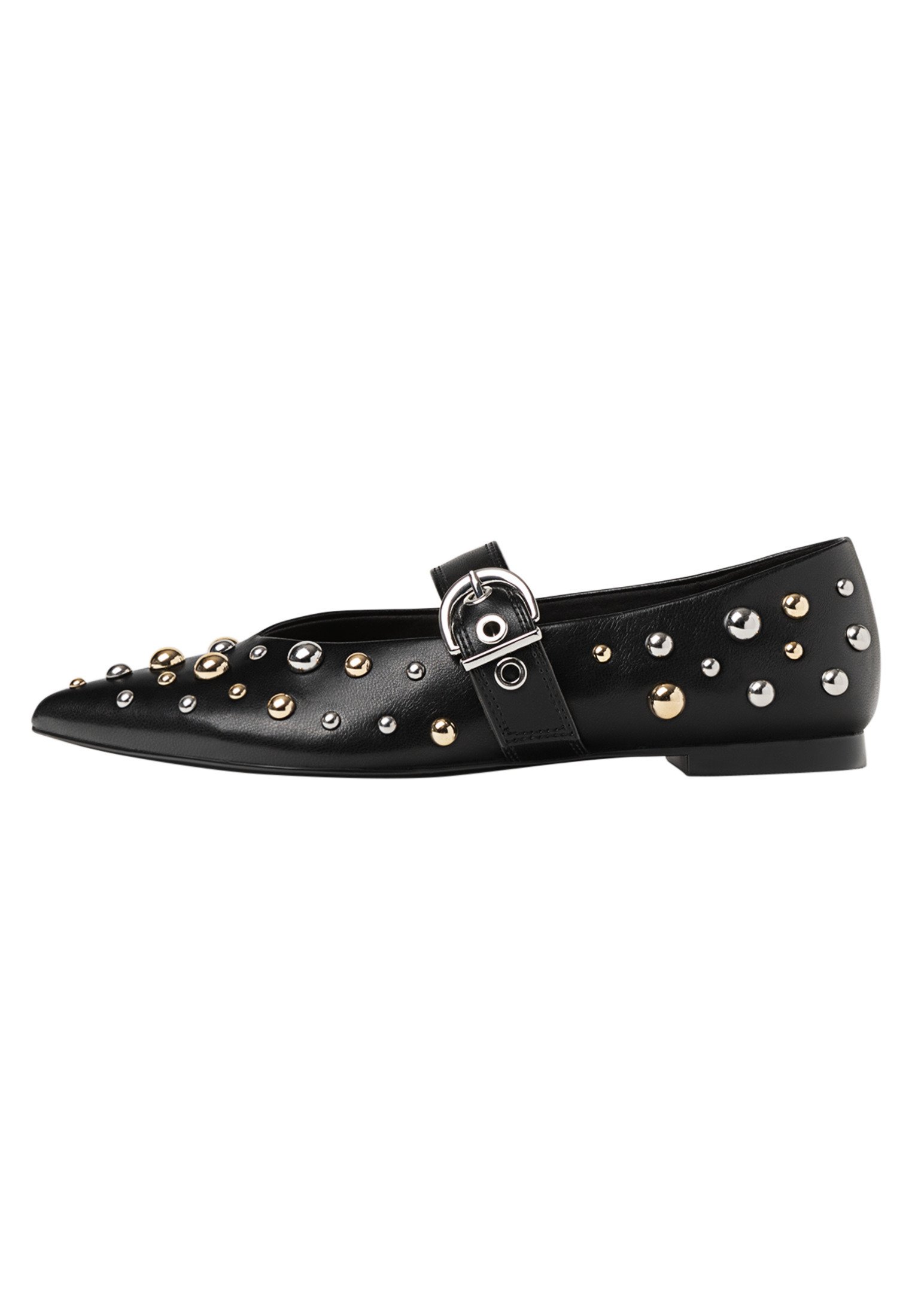 Boulevard Ballerine Donna In Pelle Con Chiusura A Strappo - Pianta Extralarga, Tacco Piatto, Suola In PU, Comode - 5
