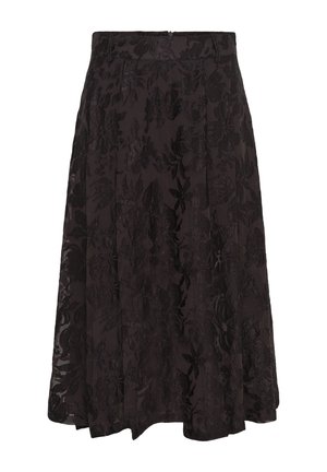 My Essential Wardrobe, MWENYA SKIRT - Jupe longue - chocolate plum burn out