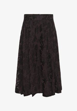My Essential Wardrobe, MWENYA SKIRT - Jupe longue - chocolate plum burn out