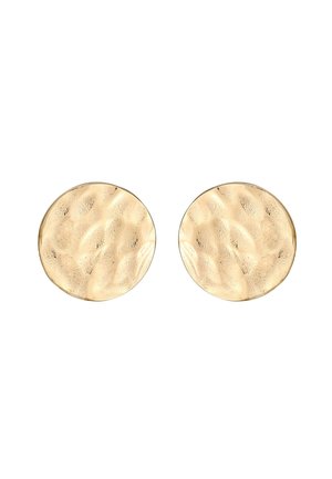 STRUCTURED COIN - Øreringe - gold coloured