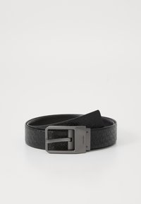FACETED BUCKLE - Pásek - black/gunmetal