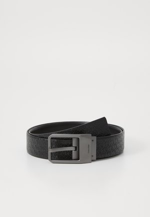 FACETED BUCKLE - Pásek - black/gunmetal