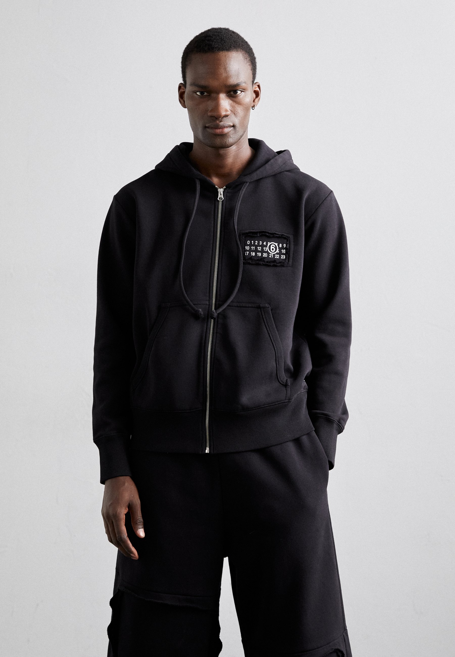 MM6 Maison Margiela Felpa con zip - black/nero - Zalando
