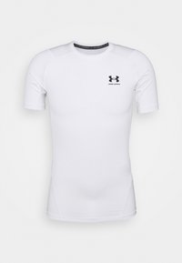 HEATGEAR - Sports T-shirts - white/black