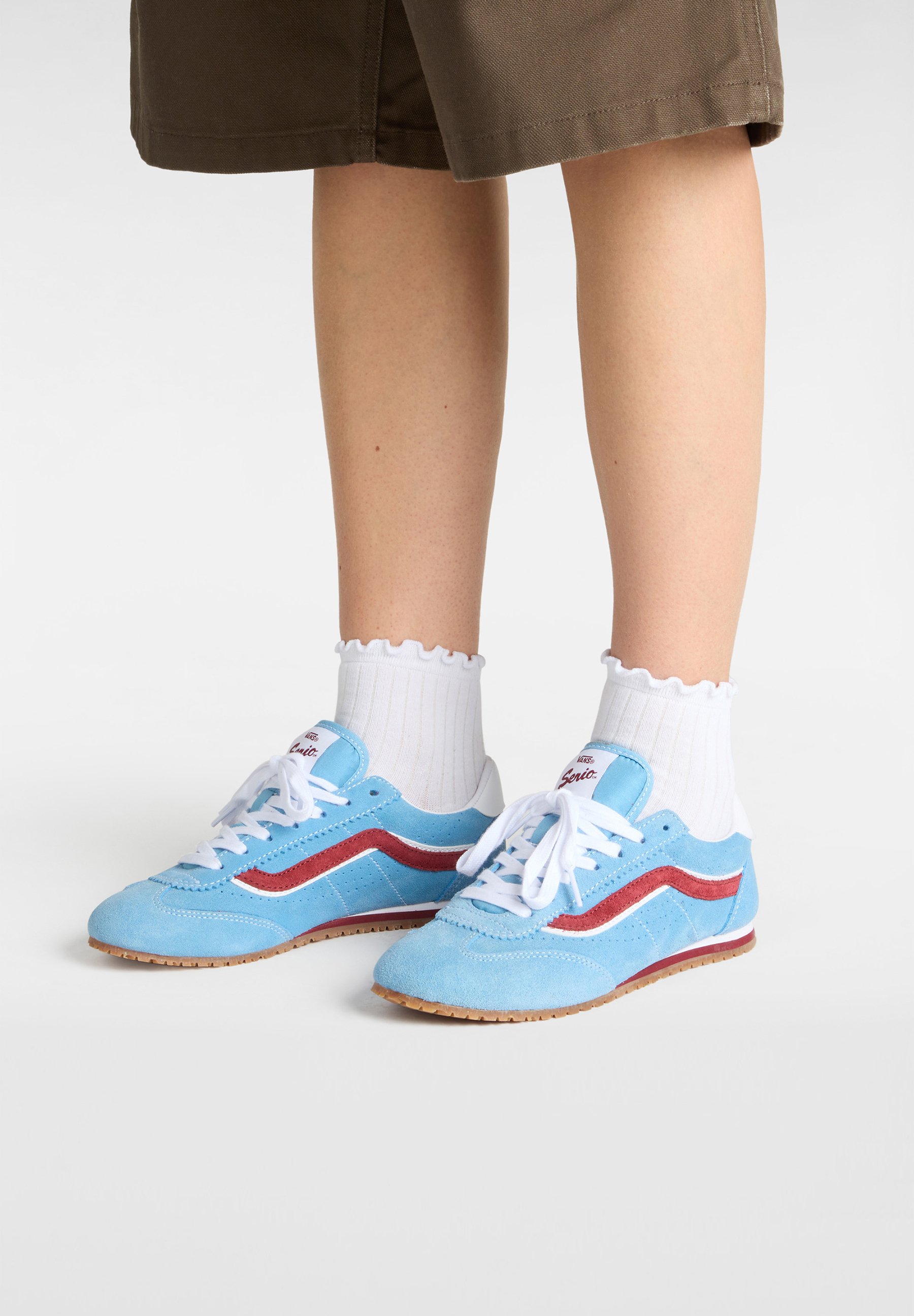 Vans SUPER LOWPRO - Trainers - heritage blue/light blue