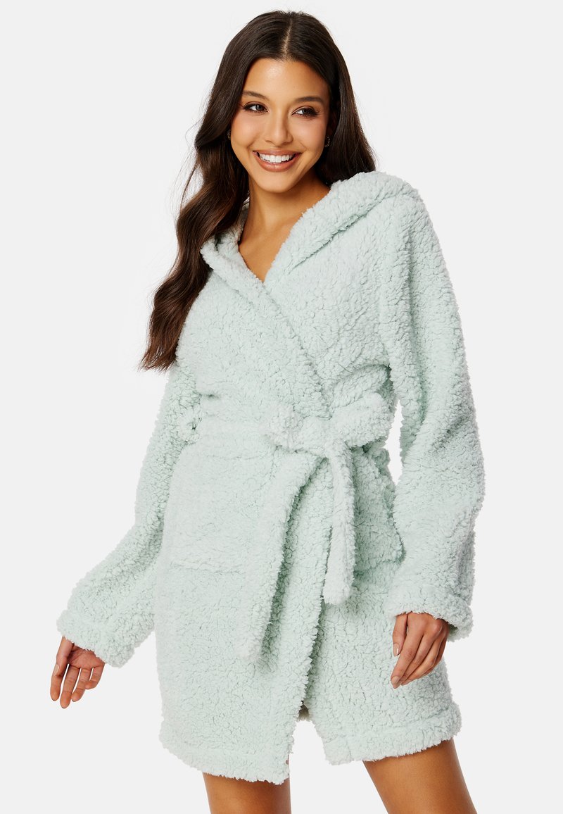Bubbleroom FLUFFY ROBE Badjas light green/lichtgroen Zalando.nl