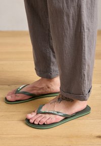 BRASIL LOGO UNISEX - Teensandalen - olive green