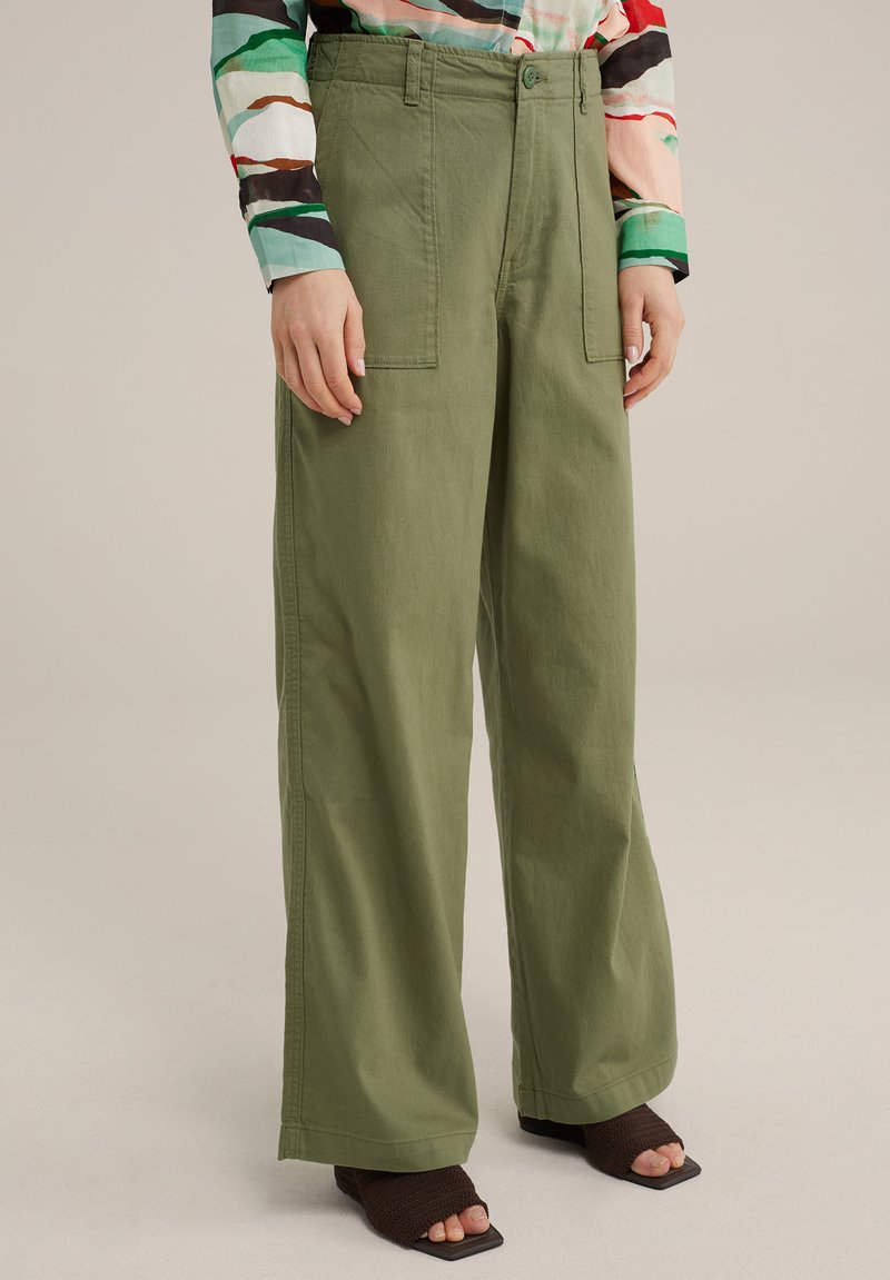 WE Fashion - Broek - green, Vergroten