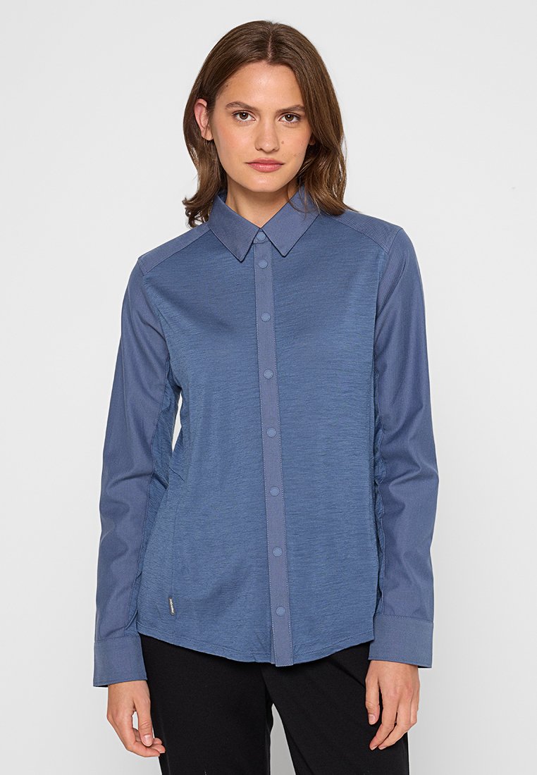 Icebreaker Overhemdblouse donkerblauw Icebreaker Overhemdblouse donkerblauw