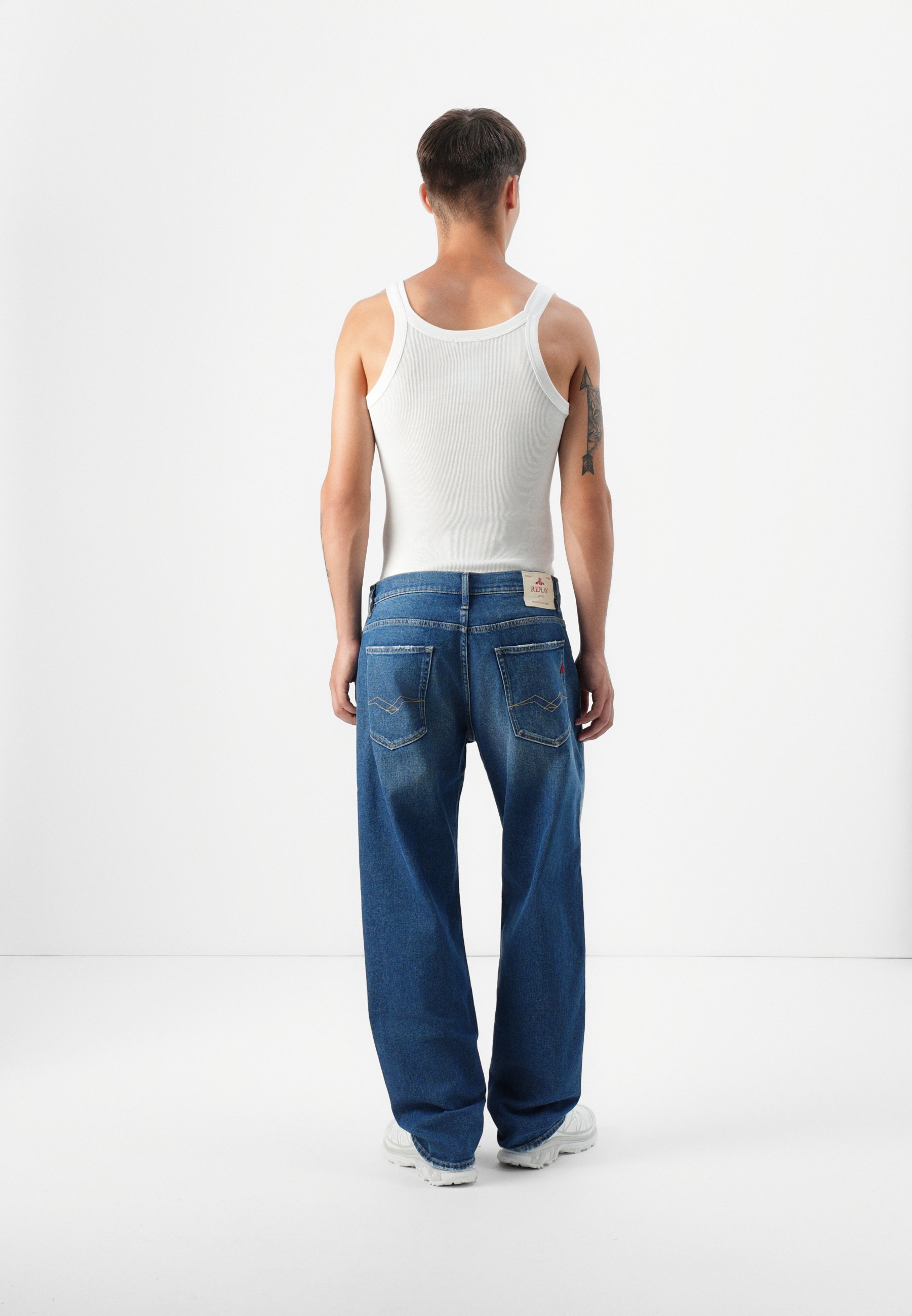 Replay Herren Jeans Kyran – Relaxed-Fit Mit Stretch, Hoher Bund, 5-Taschen-Design, Bequem & Lässig
