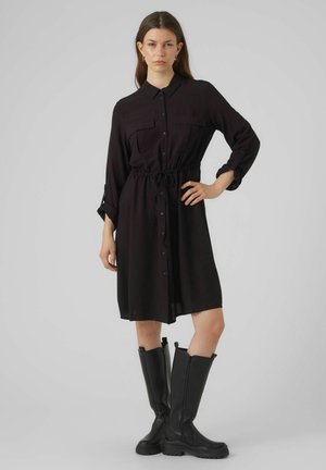 Shirt dress - black