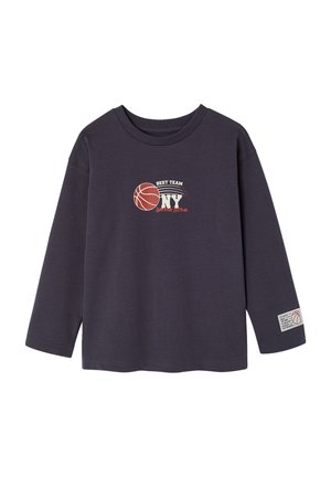 Vertbaudet, VERTBAUDET SHIRT MIT APPLIKATION BASKETBALL JUNGEN - Langarmshirt - schiefergrau