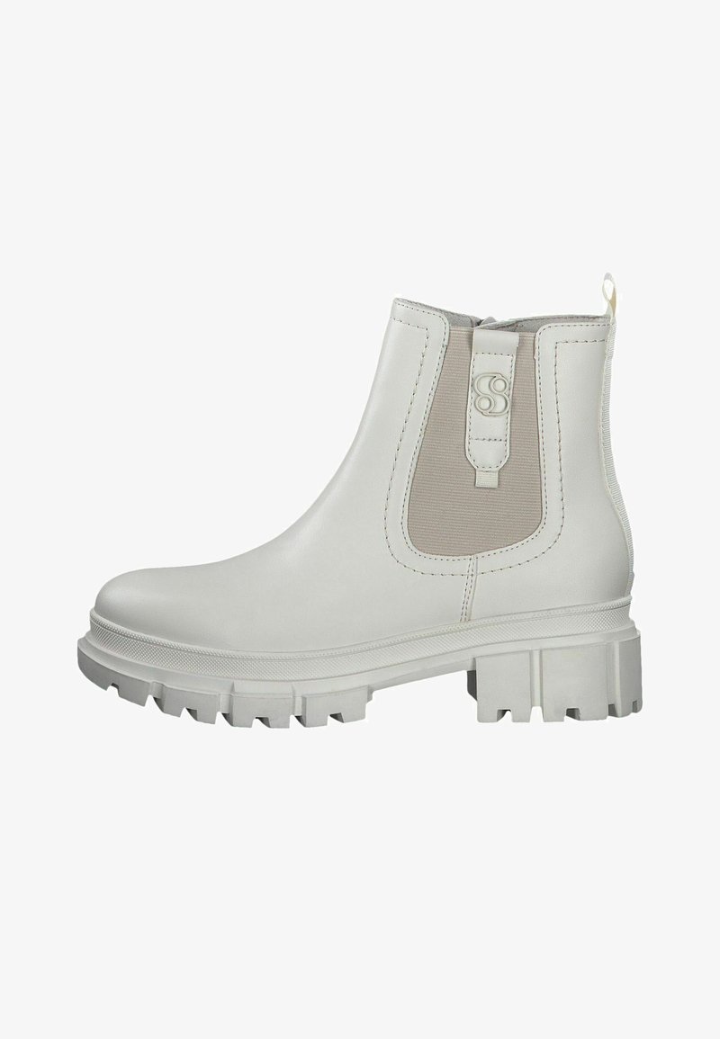 s.Oliver Kotníkové boty na platformě - cream