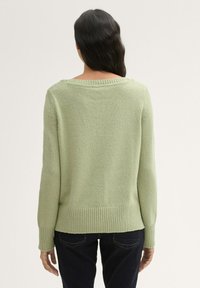 TOM TAILOR Strickpullover - pure sage melange