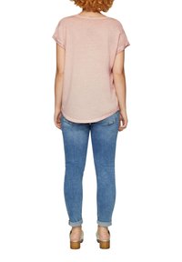 QS GEWASSEN OP DE VOORKANT - T-shirt print - perlmuttrosa