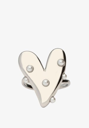 My Jewellery, STATEMENT WITH LARGE HEART - Anillo - silver-coloured