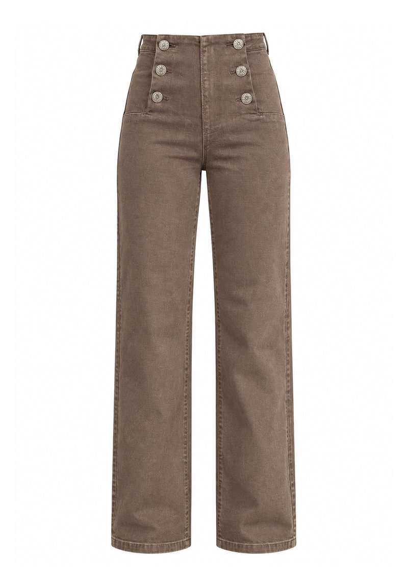 Elara ELARA JEANS WIDE LEG - Wide leg - braun/dark brown - Zalando