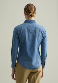 PIOMBO WESTERN - Camicia - light wash