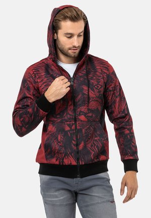 Zip-up sweatshirt - burgundy