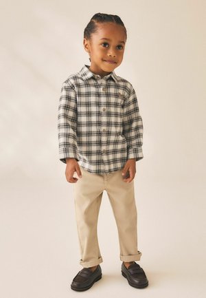 Next, REGULAR FIT - LONG SLEEVE CHECK CHARACTER SHIRT . - Paitapusero - neutral bear