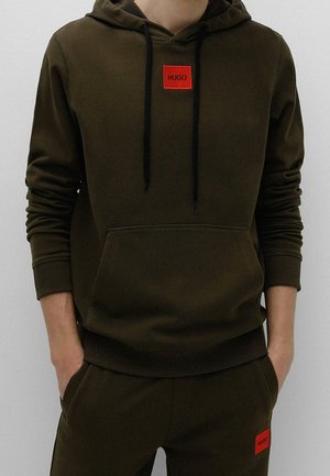 Mikina s kapucí - dark green