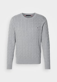 CLASSIC CABLE CREW NECK - Maglione - grau