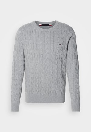 Tommy Hilfiger CLASSIC CABLE CREW NECK - Pullover - grau
