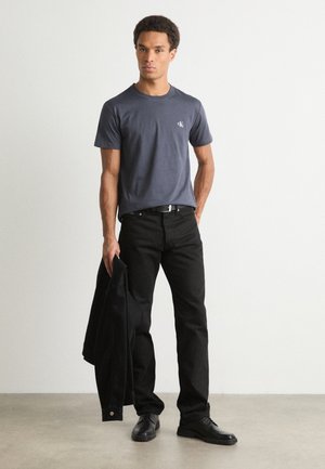MONOLOGO 2 PACK - Basic T-shirt - black india ink