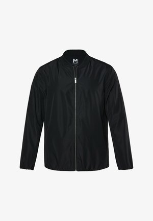 Men Plus, MEN+ BLOUSON, BAUCHFIT, ULTRALEICHT, COLLEGEKRAGEN, BIS 8 XL - Bomberjacke - black